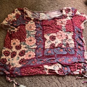 Hollister floral crop top